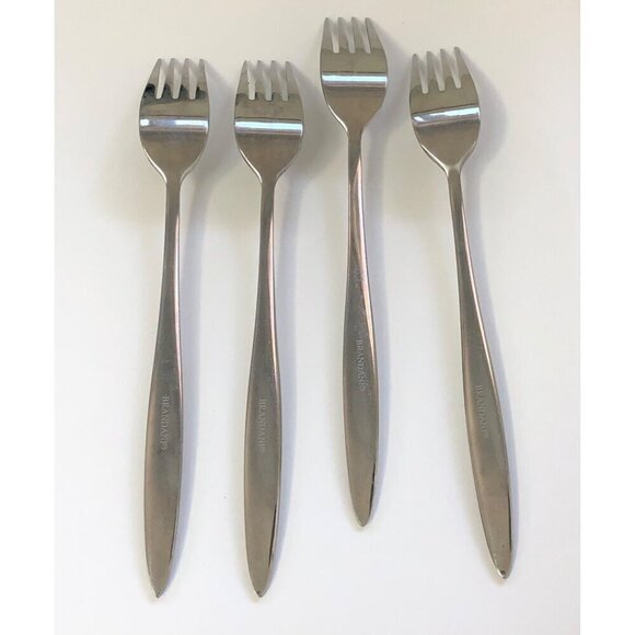 Brandani ANDROMEDA Dinner Forks 8 1/4" Flatware Set of 4 Stainless Steel - Picture 2 of 6